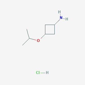 molecular formula C7H16ClNO B2781253 cis-3-(Propan-2-yloxy)cyclobutan-1-amine hydrochloride CAS No. 2227198-89-0