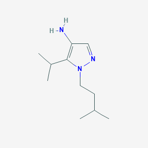molecular formula C11H21N3 B2781289 1-(3-methylbutyl)-5-(propan-2-yl)-1H-pyrazol-4-amine CAS No. 1522569-34-1