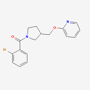 (2-Bromophenyl)-[3-(pyridin-2-yloxymethyl)pyrrolidin-1-yl]methanone