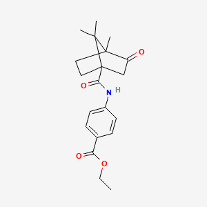 ethyl 4-((1S,4S)-4,7,7-trimethyl-3-oxobicyclo[2.2.1]heptane-1-carboxamido)benzoate