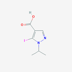 molecular formula C7H9IN2O2 B2781303 5-iodo-1-(propan-2-yl)-1H-pyrazole-4-carboxylic acid CAS No. 1566806-22-1