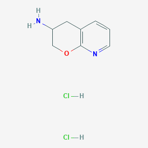 3,4-Dihydro-2H-pyrano[2,3-b]pyridin-3-amine;dihydrochloride