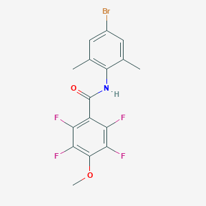 molecular formula C16H12BrF4NO2 B278131 N-(4-bromo-2,6-dimethylphenyl)-2,3,5,6-tetrafluoro-4-methoxybenzamide 