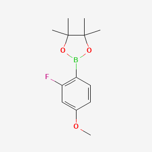 2-(2-Fluoro-4-methoxyphenyl)-4,4,5,5-tetramethyl-1,3,2-dioxaborolane