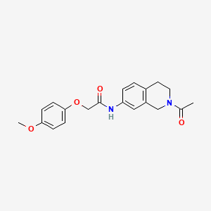 molecular formula C20H22N2O4 B2781326 N-(2-acetyl-1,2,3,4-tetrahydroisoquinolin-7-yl)-2-(4-methoxyphenoxy)acetamide CAS No. 955705-15-4