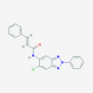 molecular formula C21H15ClN4O B278136 N-(6-chloro-2-phenyl-2H-1,2,3-benzotriazol-5-yl)-3-phenylacrylamide 