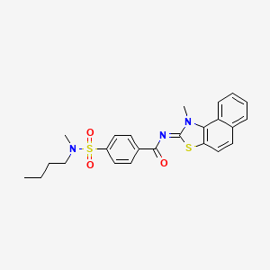 (Z)-4-(N-butyl-N-methylsulfamoyl)-N-(1-methylnaphtho[1,2-d]thiazol-2(1H)-ylidene)benzamide