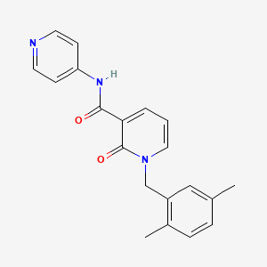 1-(2,5-dimethylbenzyl)-2-oxo-N-(pyridin-4-yl)-1,2-dihydropyridine-3-carboxamide