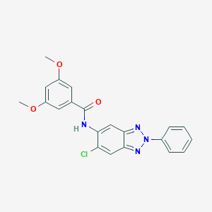 molecular formula C21H17ClN4O3 B278137 N-(6-chloro-2-phenyl-2H-1,2,3-benzotriazol-5-yl)-3,5-dimethoxybenzamide 