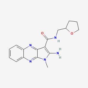 2-amino-1-methyl-N-((tetrahydrofuran-2-yl)methyl)-1H-pyrrolo[2,3-b]quinoxaline-3-carboxamide