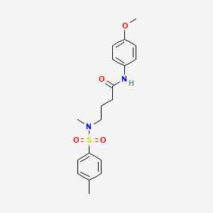 N-(4-methoxyphenyl)-4-[methyl-(4-methylphenyl)sulfonylamino]butanamide