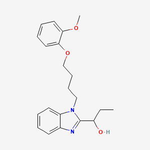 1-{1-[4-(2-methoxyphenoxy)butyl]-1H-benzimidazol-2-yl}propan-1-ol