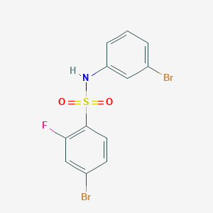 4-Bromo-N-(3-bromophenyl)-2-fluorobenzenesulfonamide