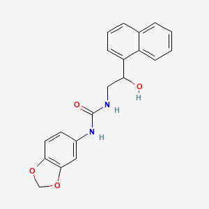 1-(Benzo[d][1,3]dioxol-5-yl)-3-(2-hydroxy-2-(naphthalen-1-yl)ethyl)urea