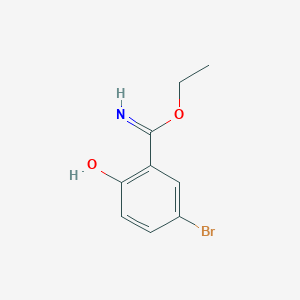 molecular formula C9H10BrNO2 B2781404 Ethyl 5-bromo-2-hydroxybenzenecarboximidate CAS No. 116956-71-9