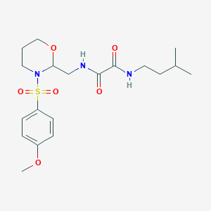 N1-isopentyl-N2-((3-((4-methoxyphenyl)sulfonyl)-1,3-oxazinan-2-yl)methyl)oxalamide