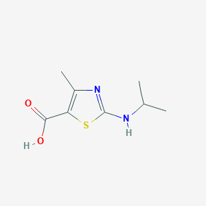 molecular formula C8H12N2O2S B2781416 2-(Isopropylamino)-4-methyl-1,3-thiazole-5-carboxylic acid CAS No. 927983-02-6