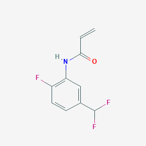 molecular formula C10H8F3NO B2781489 N-[5-(Difluoromethyl)-2-fluorophenyl]prop-2-enamide CAS No. 2361641-11-2