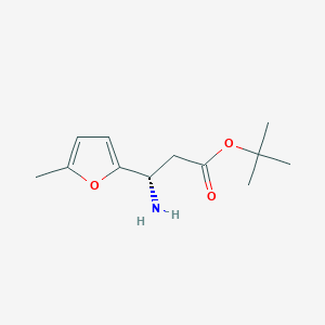 molecular formula C12H19NO3 B2781505 Tert-butyl (3S)-3-amino-3-(5-methylfuran-2-yl)propanoate CAS No. 2248172-22-5
