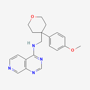 molecular formula C20H22N4O2 B2781510 N-{[4-(4-methoxyphenyl)oxan-4-yl]methyl}pyrido[3,4-d]pyrimidin-4-amine CAS No. 2379970-99-5