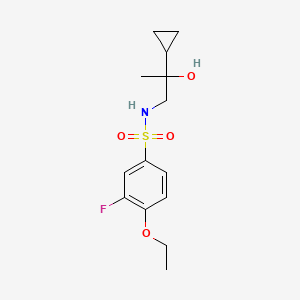molecular formula C14H20FNO4S B2781519 N-(2-cyclopropyl-2-hydroxypropyl)-4-ethoxy-3-fluorobenzenesulfonamide CAS No. 1351634-25-7