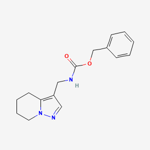 molecular formula C16H19N3O2 B2781520 Benzyl ((4,5,6,7-tetrahydropyrazolo[1,5-a]pyridin-3-yl)methyl)carbamate CAS No. 2034246-02-9
