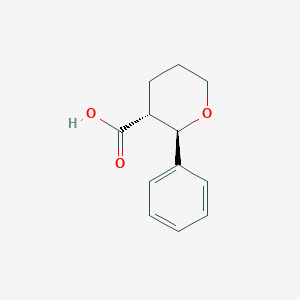 molecular formula C12H14O3 B2781533 (2R,3R)-2-Phenyloxane-3-carboxylic acid CAS No. 1969287-70-4