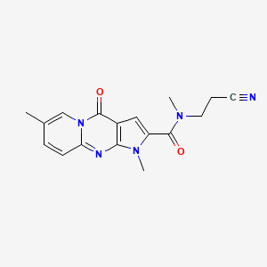 N-(2-cyanoethyl)-N,1,7-trimethyl-4-oxo-1,4-dihydropyrido[1,2-a]pyrrolo[2,3-d]pyrimidine-2-carboxamide