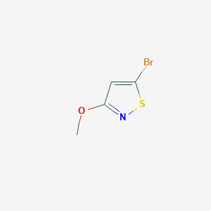 molecular formula C4H4BrNOS B2781552 5-Bromo-3-methoxy-1,2-thiazole CAS No. 1367959-83-8