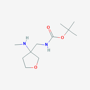 Tert-butyl N-[[3-(methylamino)oxolan-3-yl]methyl]carbamate
