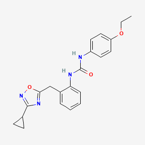 B2781562 1-(2-((3-Cyclopropyl-1,2,4-oxadiazol-5-yl)methyl)phenyl)-3-(4-ethoxyphenyl)urea CAS No. 1797858-28-6