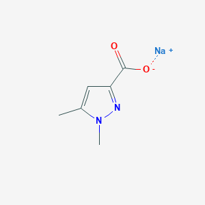 molecular formula C6H7N2NaO2 B2781577 Sodium 1,5-dimethyl-1H-pyrazole-3-carboxylate CAS No. 2172090-17-2