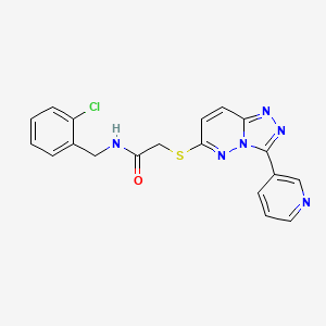 N-(2-chlorobenzyl)-2-((3-(pyridin-3-yl)-[1,2,4]triazolo[4,3-b]pyridazin-6-yl)thio)acetamide