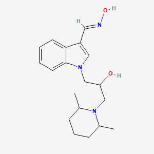 1-[3-(2,6-dimethylpiperidin-1-yl)-2-hydroxypropyl]-1H-indole-3-carbaldehyde oxime