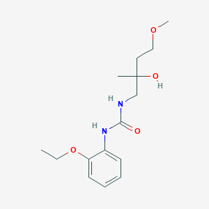 molecular formula C15H24N2O4 B2781593 1-(2-Ethoxyphenyl)-3-(2-hydroxy-4-methoxy-2-methylbutyl)urea CAS No. 2320456-65-1
