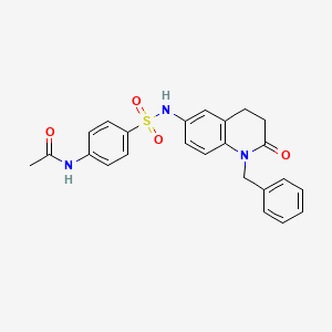 molecular formula C24H23N3O4S B2781617 N-(4-(N-(1-benzyl-2-oxo-1,2,3,4-tetrahydroquinolin-6-yl)sulfamoyl)phenyl)acetamide CAS No. 941954-84-3