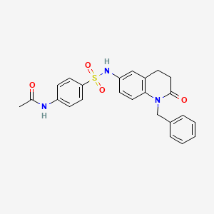 N-(4-(N-(1-benzyl-2-oxo-1,2,3,4-tetrahydroquinolin-6-yl)sulfamoyl)phenyl)acetamide