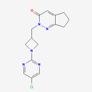2-{[1-(5-chloropyrimidin-2-yl)azetidin-3-yl]methyl}-2H,3H,5H,6H,7H-cyclopenta[c]pyridazin-3-one