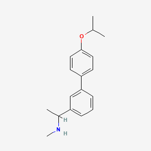 molecular formula C18H23NO B2781628 Methyl(1-{3-[4-(propan-2-yloxy)phenyl]phenyl}ethyl)amine CAS No. 1178402-39-5