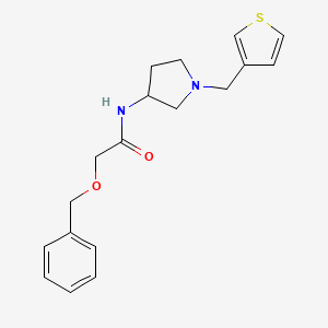 2-(benzyloxy)-N-{1-[(thiophen-3-yl)methyl]pyrrolidin-3-yl}acetamide