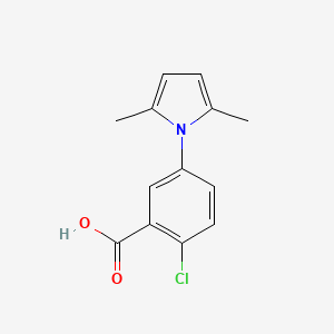 molecular formula C13H12ClNO2 B2781636 2-Chloro-5-(2,5-dimethyl-pyrrol-1-yl)-benzoic acid CAS No. 247225-32-7