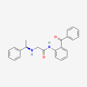 N-(2-benzoylphenyl)-2-{[(1R)-1-phenylethyl]amino}acetamide