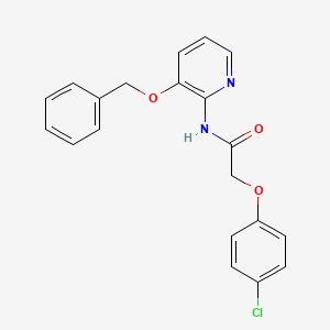 molecular formula C20H17ClN2O3 B2781640 N-[3-(benzyloxy)pyridin-2-yl]-2-(4-chlorophenoxy)acetamide CAS No. 1022209-11-5