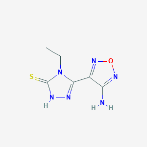 5-(4-amino-1,2,5-oxadiazol-3-yl)-4-ethyl-4H-1,2,4-triazole-3-thiol
