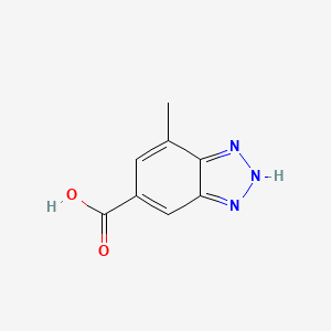 molecular formula C8H7N3O2 B2781643 7-Methyl-2H-benzotriazole-5-carboxylic acid CAS No. 167626-77-9