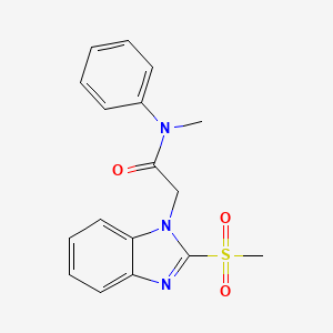 2-(2-methanesulfonyl-1H-1,3-benzodiazol-1-yl)-N-methyl-N-phenylacetamide