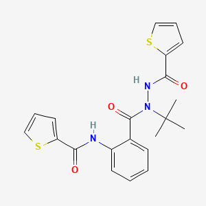 N-(2-{[1-(tert-butyl)-2-(2-thienylcarbonyl)hydrazino]carbonyl}phenyl)-2-thiophenecarboxamide