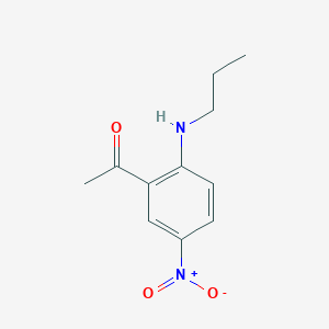 1-[5-Nitro-2-(propylamino)phenyl]ethanone