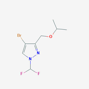 4-bromo-1-(difluoromethyl)-3-(isopropoxymethyl)-1H-pyrazole