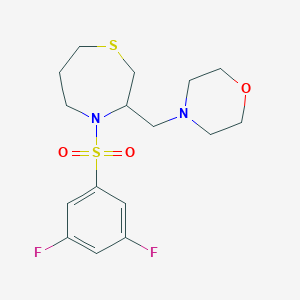 4-((4-((3,5-Difluorophenyl)sulfonyl)-1,4-thiazepan-3-yl)methyl)morpholine